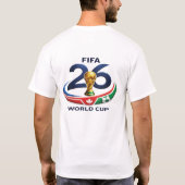カナダ ワールドカップ サッカー トロフィー グラフィックTシャツ Tシャツ (裏面)