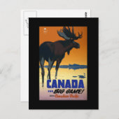 カナダ ヴィンテージ トラベル ポスターのカードとポストカード ポストカード (正面/裏面)