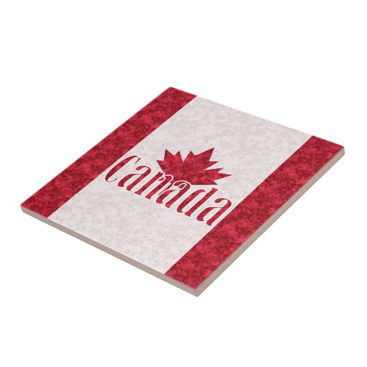 カナダ、国旗 タイル (側面)