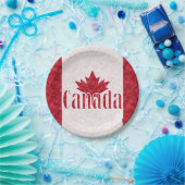 カナダ、国旗 ペーパープレート (パーティー)