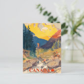 カナダ，国立公園 ポストカード (スタンド正面)