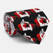 カナダ：地図 ネクタイ (ロール)
