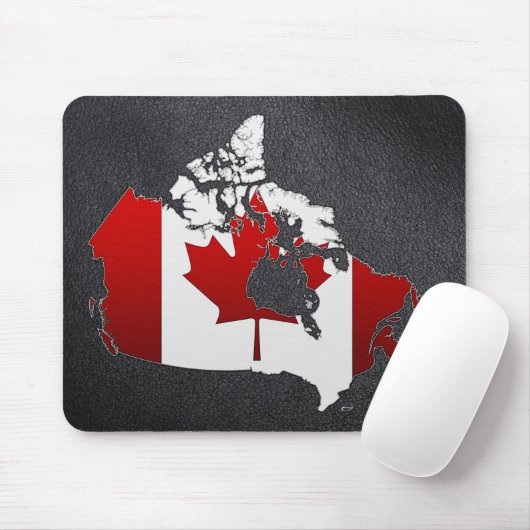 カナダ：地図 マウスパッド (マウス)