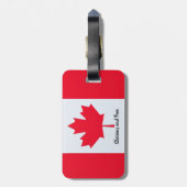 カナダ"栄光と無料の荷物タグ ラゲッジタグ (裏面縦)