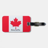 カナダ"栄光と無料の荷物タグ ラゲッジタグ (裏面横)