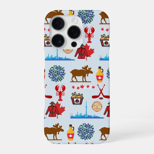カナダ 楽しい iPhoneケース (裏面)