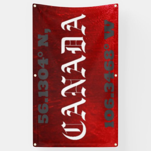 カナダ 横断幕 (縦)