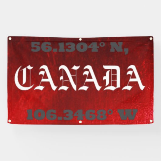 カナダ 横断幕 (横)