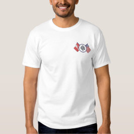 カナダ – 米国 – モノグラムシャツ 刺繍入りTシャツ