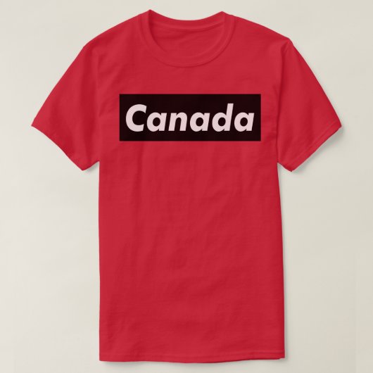 カナダ 肉 ブラウン Tシャツ (デザイン正面)