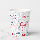 カナダ |記号パターン 紙コップ (裏面)
