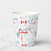 カナダ |記号パターン 紙コップ (正面)