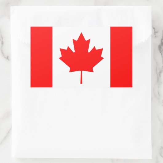 カナダ 長方形シール (バッグ)
