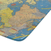 カナダ-陸標の絵解き地図 カッティングボード (角)