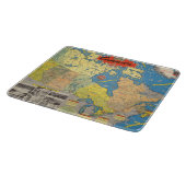 カナダ-陸標の絵解き地図 カッティングボード (角)