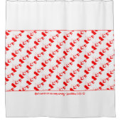 カナダ 風呂 キリスト教 聖書 神の慈しみ シャワーカーテン (正面)