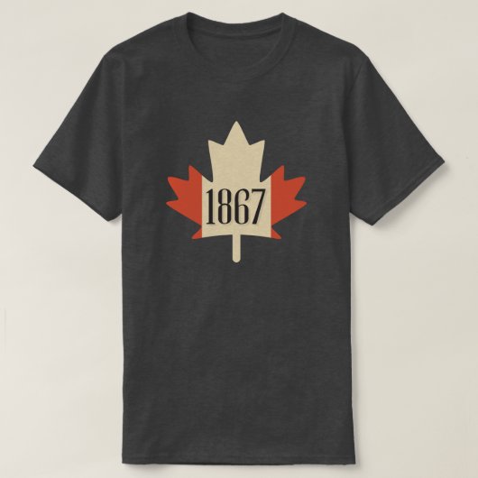 カナダ 1867 Tシャツ (デザイン正面)