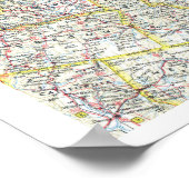 「カナダ：1961年のクラシック地図… ポスター (角)