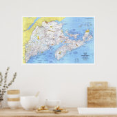 「カナダ：1975年に海事地方とメーン ポスター (キッチン)