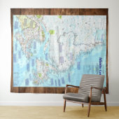 「カナダ：1993/現在-大西洋カナダ地図…… タペストリー (インサイチュ(横))