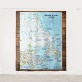 「カナダ：1993/現在-大西洋カナダ地図…… タペストリー (正面)