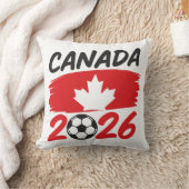 カナダ 2026 サッカー ファン デザイン メイプルリーフ クッション (ブランケット)