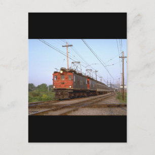 カナダ、CNRボックスキャブ電気_Trains of the World ポストカード