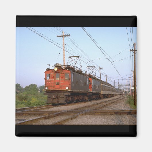 カナダ、CNR boxcab electric_Trains of the World マグネット (正面)