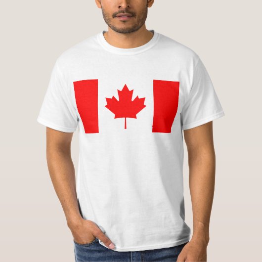 カナダ- Drapeau DUカナダの国旗 Tシャツ (正面)