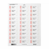 カナダ | John 3:16ステッカー差出人住所ラベル ラベル (フルシート)