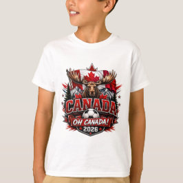 カナダ Oh Canada 2026 サッカー ファン  Tシャツ