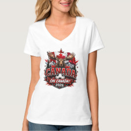 カナダ Oh Canada 2026 サッカー ファン  Tシャツ