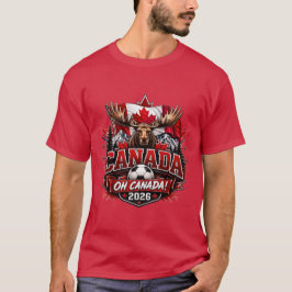 カナダ Oh Canada 2026 サッカー ファン  Tシャツ