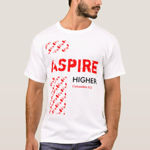 カナダASPIRE HIGHER CHRISTIAN聖なる書物、 経典 Tシャツ