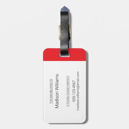 カナダCBC 読 ラゲッジタグ (裏面縦)