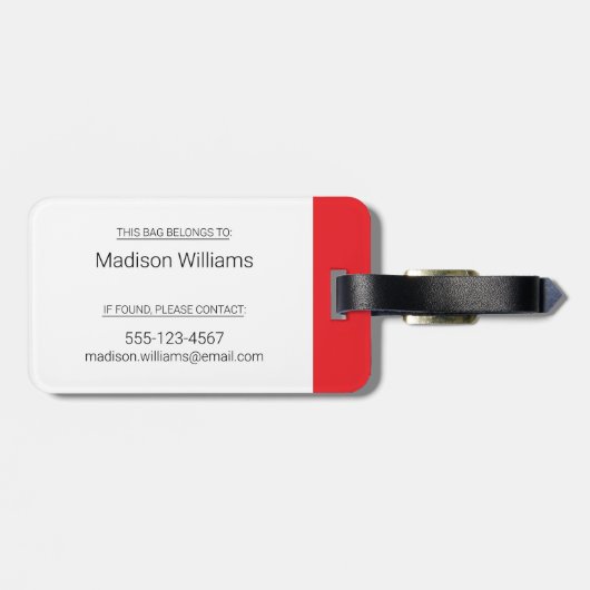 カナダCBC 読 ラゲッジタグ (裏面横)