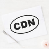 カナダCDN 楕円形シール (封筒)