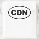 カナダCDN 楕円形シール (バッグ)