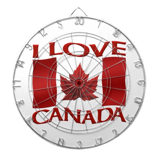 カナダDartboard I Love Canadaお土産Dartboard ダーツボード (正面)