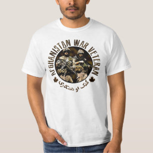カナダISAFアフガニスタンの退役軍人 Tシャツ