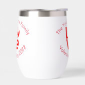 カナダLOVEハート国旗パーソナライズされた赤 (左面)