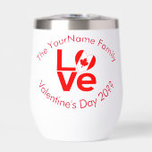 カナダLOVEハート国旗パーソナライズされた赤 (正面)