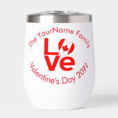 カナダLOVEハート国旗パーソナライズされた赤