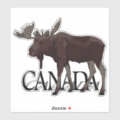カナダMooseステッカーCanadaお土産ステッカー シール (シート)