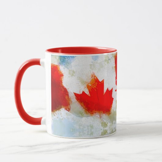カナダMy Canada (カナダ国旗) マグカップ (左)