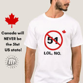 カナダNever 51アメリカ合衆国州カおもしろい誇りを持ったナダ Tシャツ
