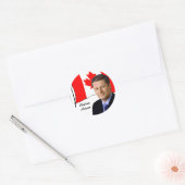 カナダPM Stephen Harper ラウンドシール (封筒)