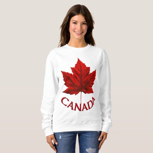 カナダSweatshirt Women's Canada カスタマイズ Shirts スウェットシャツ (正面フル)
