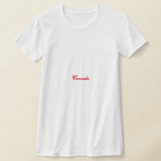 カナダTシャツウィメンズ Tシャツ (レイダウン)