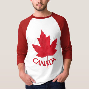カナダTシャツステンシルカナダメープルリーフシャツ Tシャツ